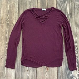 Girls Purple Glitz Long Sleeve Shirt